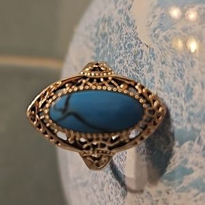 Amazing Turquoise ring in sterling silver! Size 8